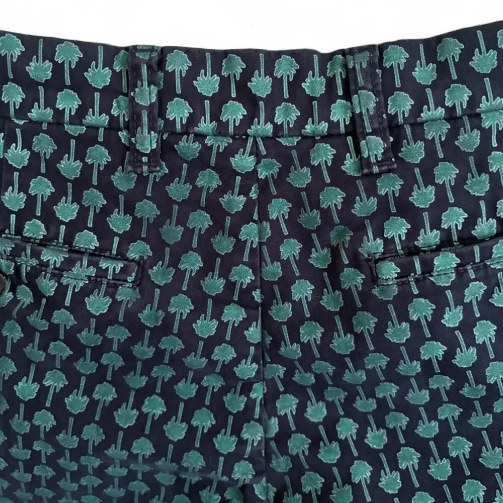 Tommy Hilfiger Flex PGA Golf Shorts Mens 31 Navy Palm Tree Print Performance